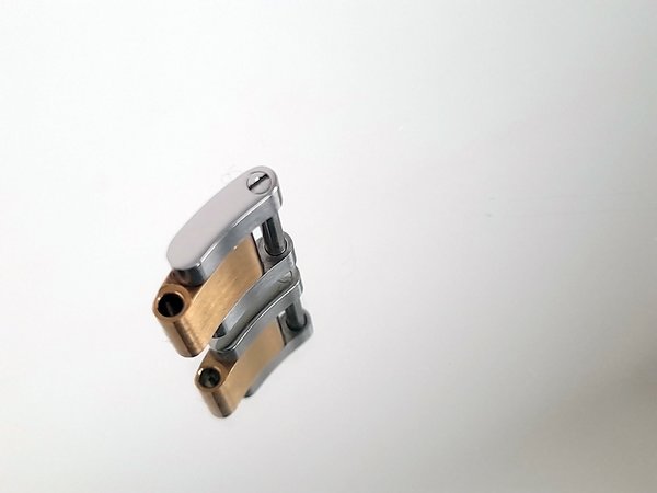 Rolex Oyster Bandglied / Link (15,5 mm /massiv) Stahl / 18kt. Gelgbold